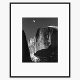 Moon and Half Dome Shop_Medium_Print Ansel Adams Matte Black Metal 