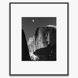 Moon and Half Dome Shop_Medium_Print Ansel Adams Contrast Gray Metal 