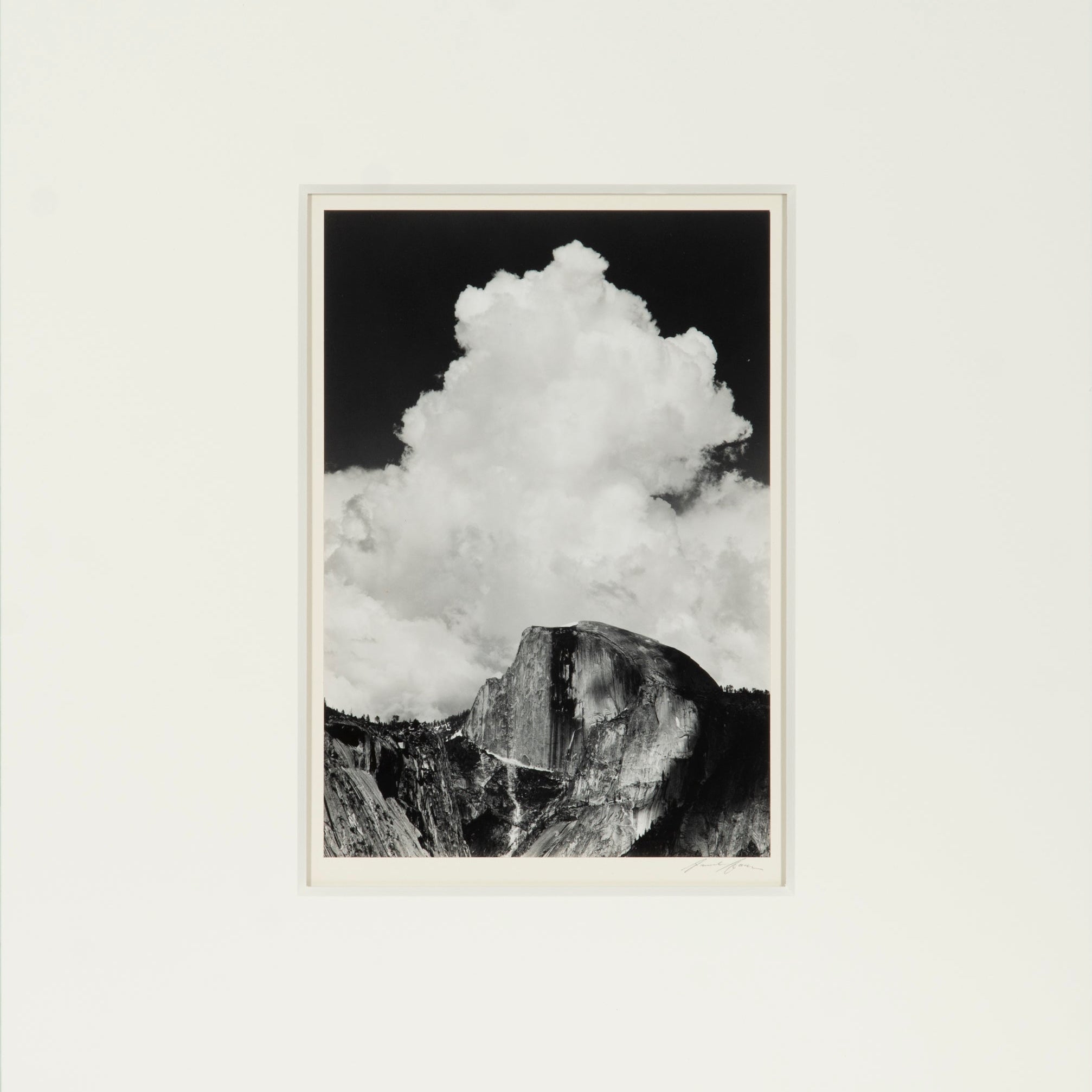 Half Dome, Thunder Cloud Original Photograph Ansel Adams 