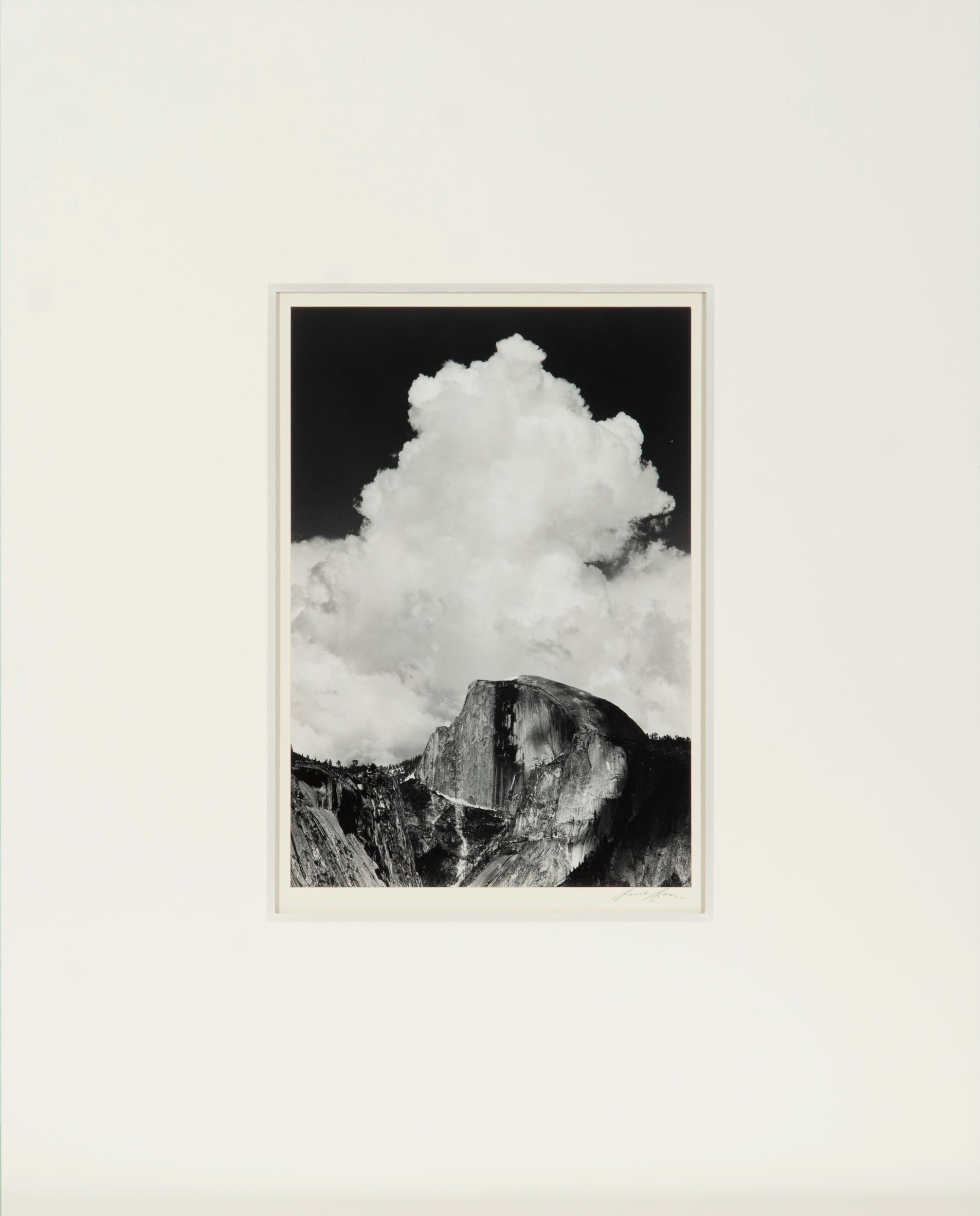 Half Dome, Thunder Cloud Original Photograph Ansel Adams 