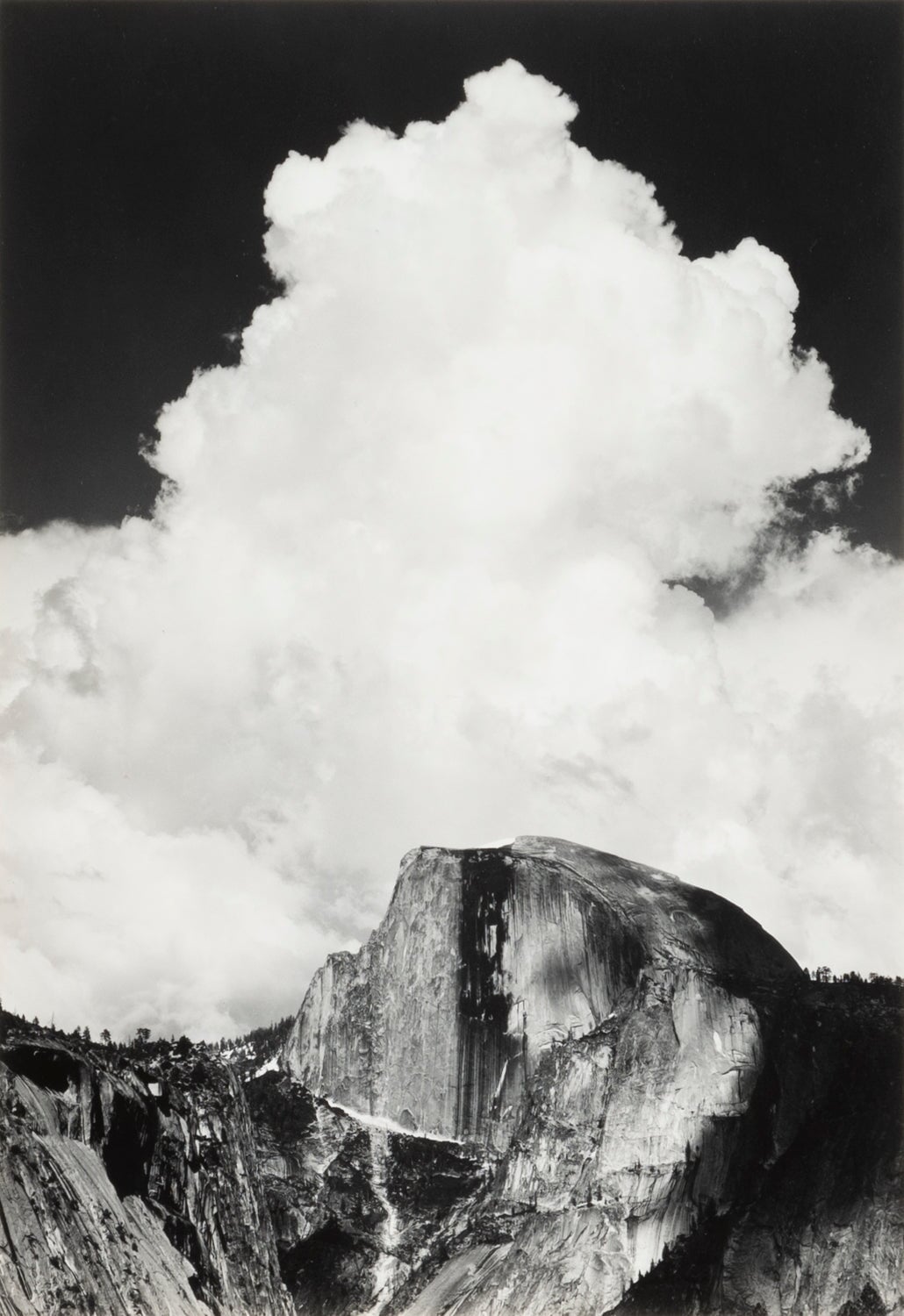 Half Dome, Thunder Cloud Original Photograph Ansel Adams 