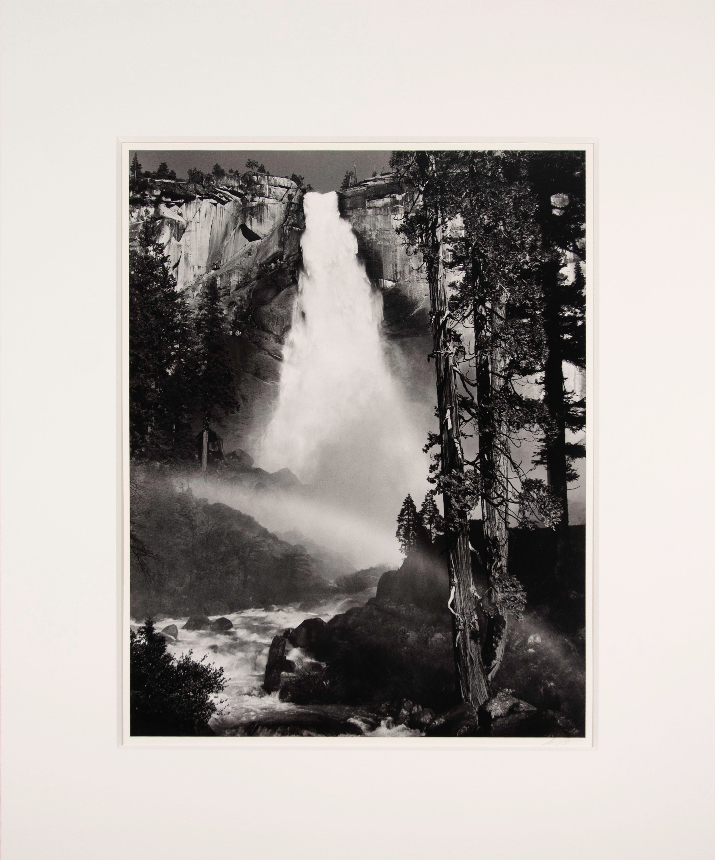 Nevada Fall, Rainbow, Yosemite Original Photograph Ansel Adams 