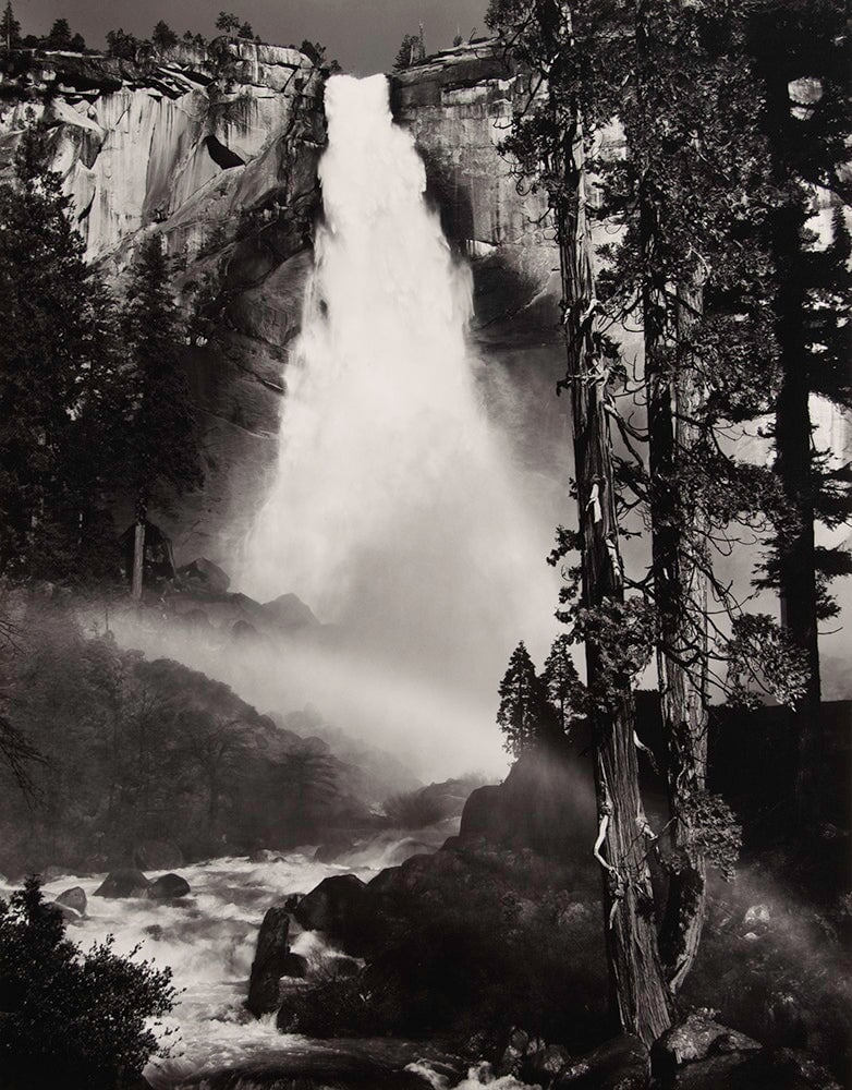 Nevada Fall, Rainbow, Yosemite Original Photograph Ansel Adams 