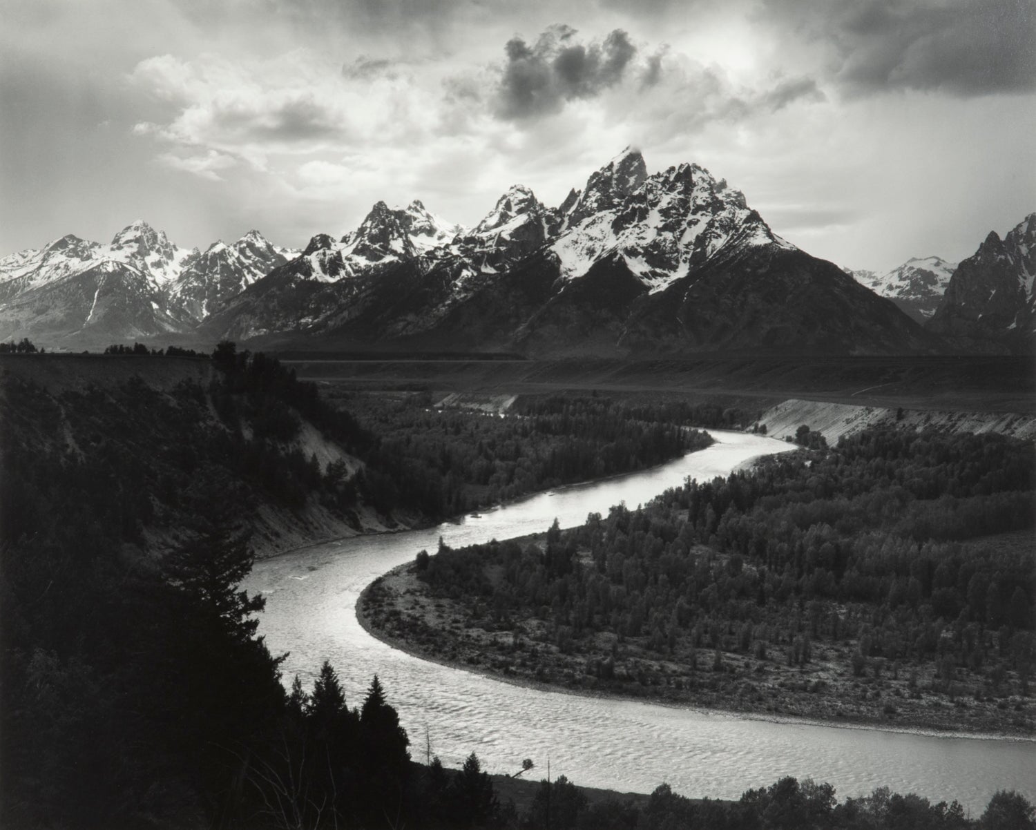 Tetons and the Snake River Original Photograph Ansel Adams 