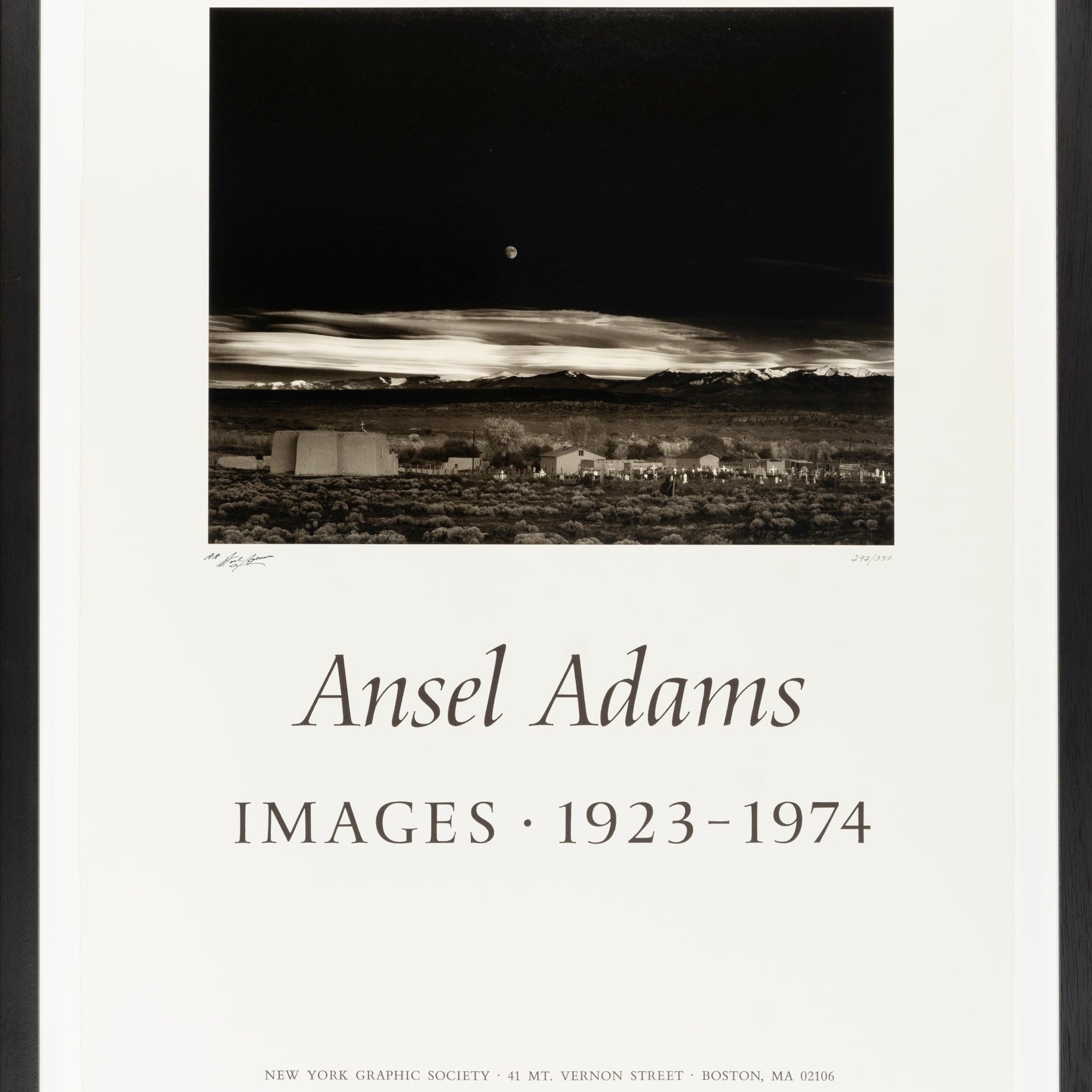 Moonrise, Hernandez, Deluxe Poster Shop_Sign_AAOP Ansel Adams Gallery 