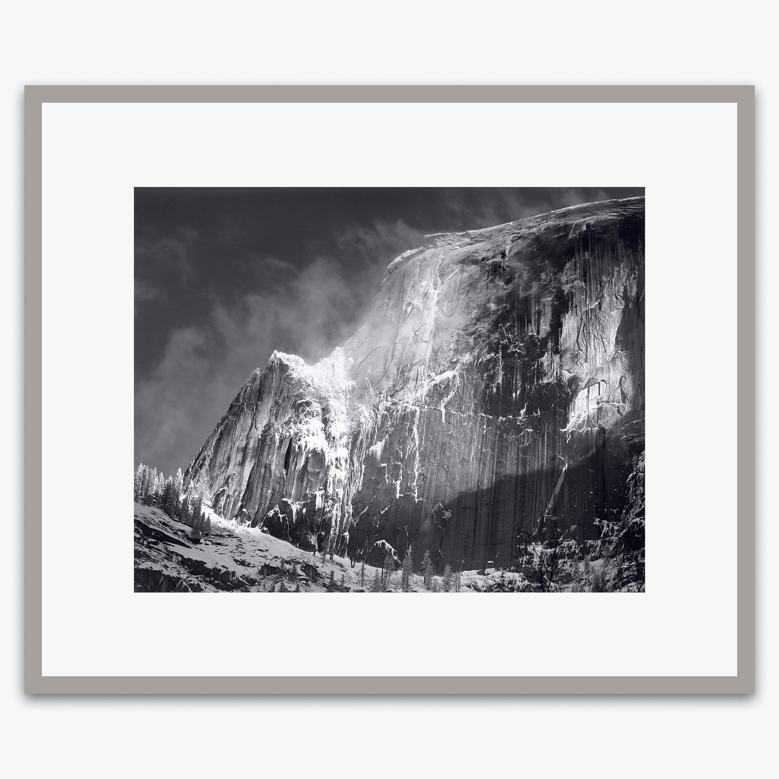 Half Dome, Blowing Snow Shop_Repro_MR Ansel Adams Gallery 