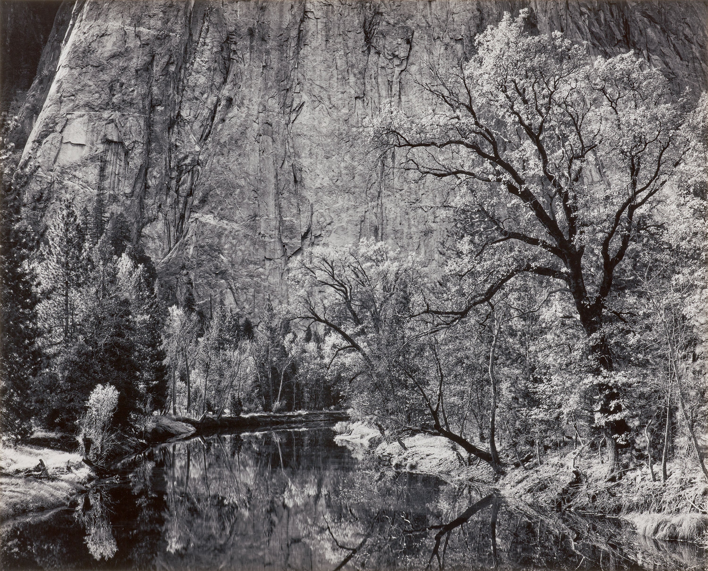 Merced River, Cliffs, Autumn Shop_Repro_MR Ansel Adams Gallery 