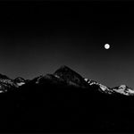 Moonrise from Glacier Pt. (August Moon) explore photographs The Ansel Adams Gallery 