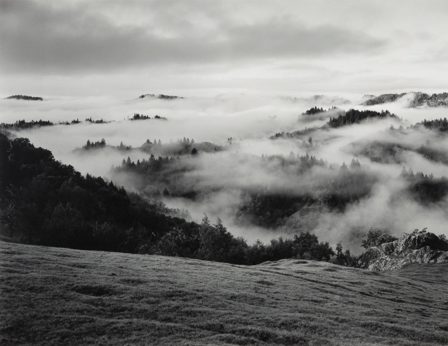 Clearing Storm, Sonoma County Hills explore photographs The Ansel Adams Gallery 