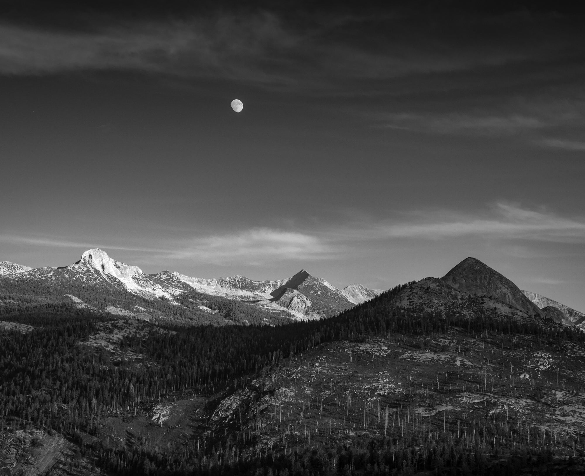 Moonrise from Glacier Point Shop Alan Ross 