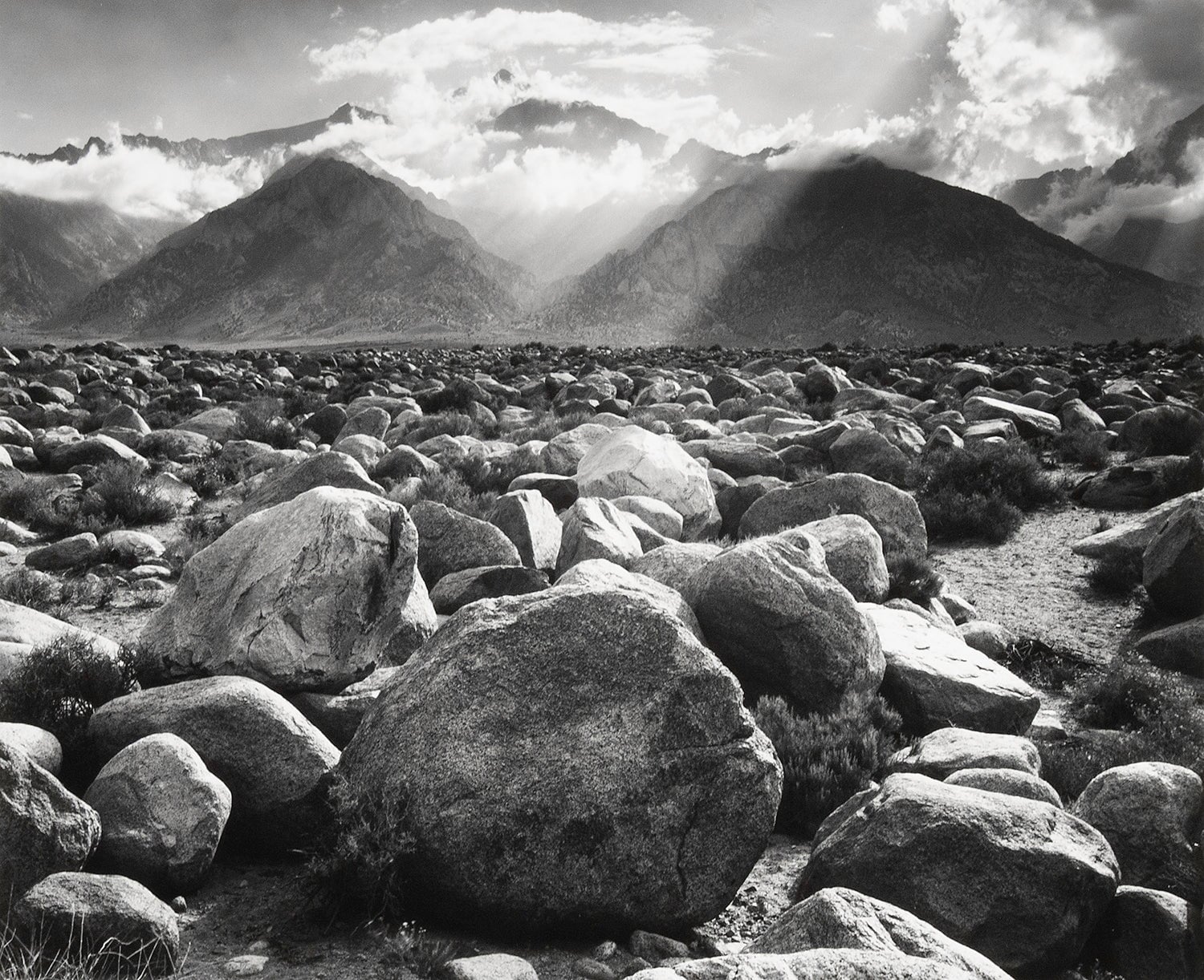 Mt. Williamson from Manzanar explore photographs The Ansel Adams Gallery 