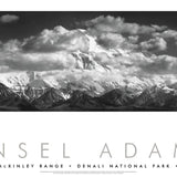 Mt. McKinley, Clouds, Framed Poster.