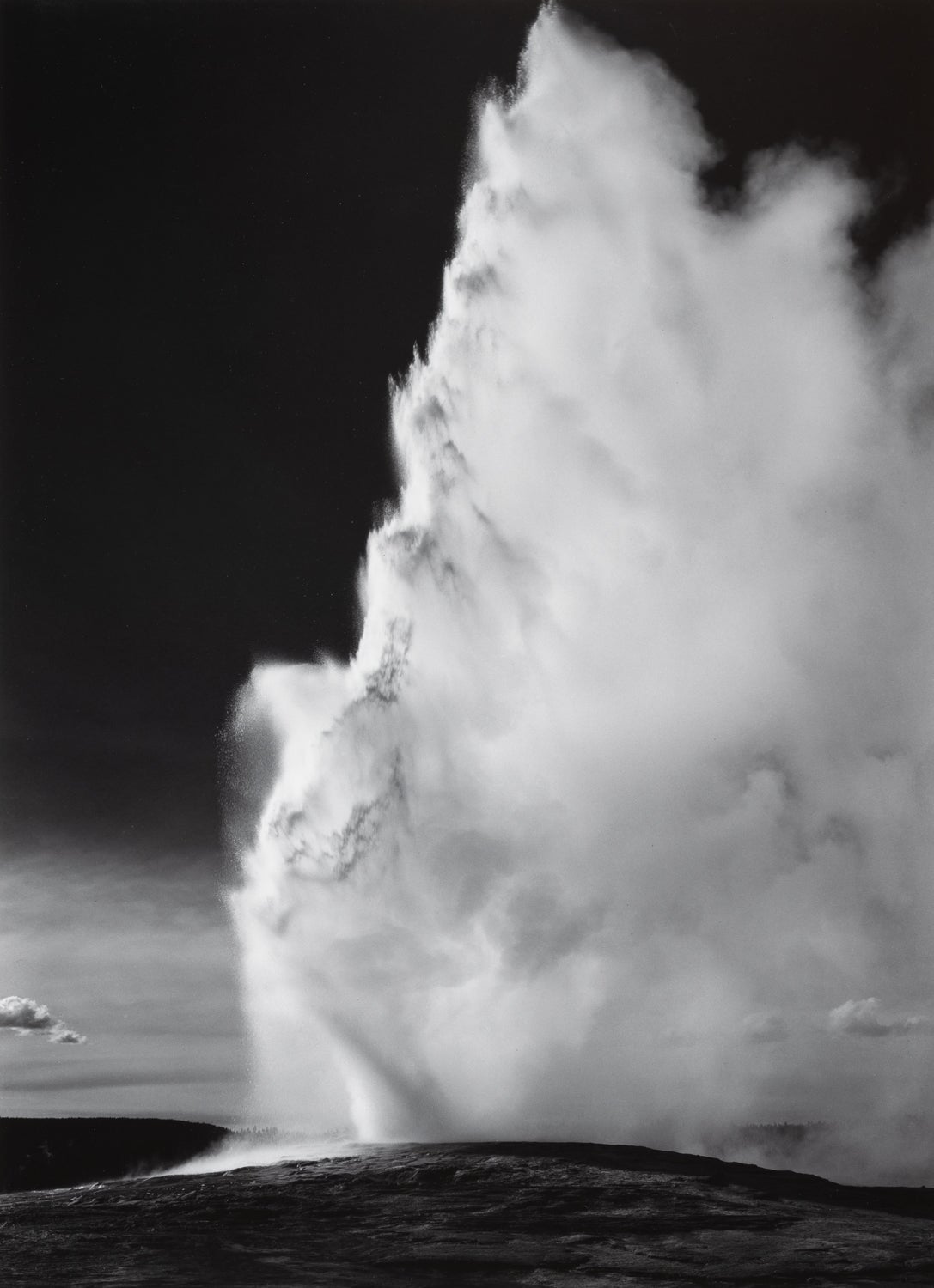 Old Faithful Geyser (Classic Images) explore photographs The Ansel Adams Gallery 