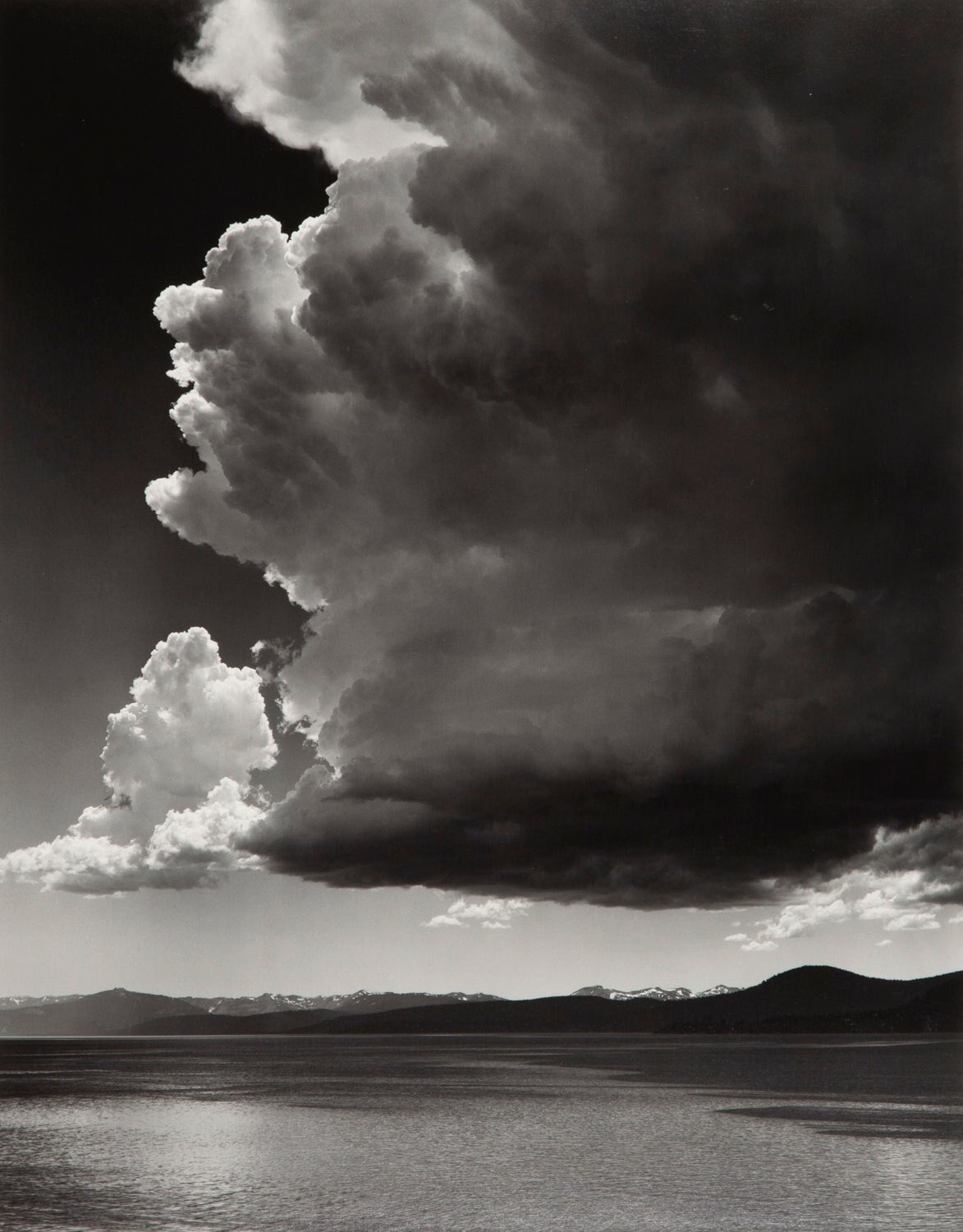 Thundercloud over Lake Tahoe explore photographs The Ansel Adams Gallery 