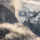 Clinging Clouds, Dawn, Yosemite National Park Shop Keith Walklet 