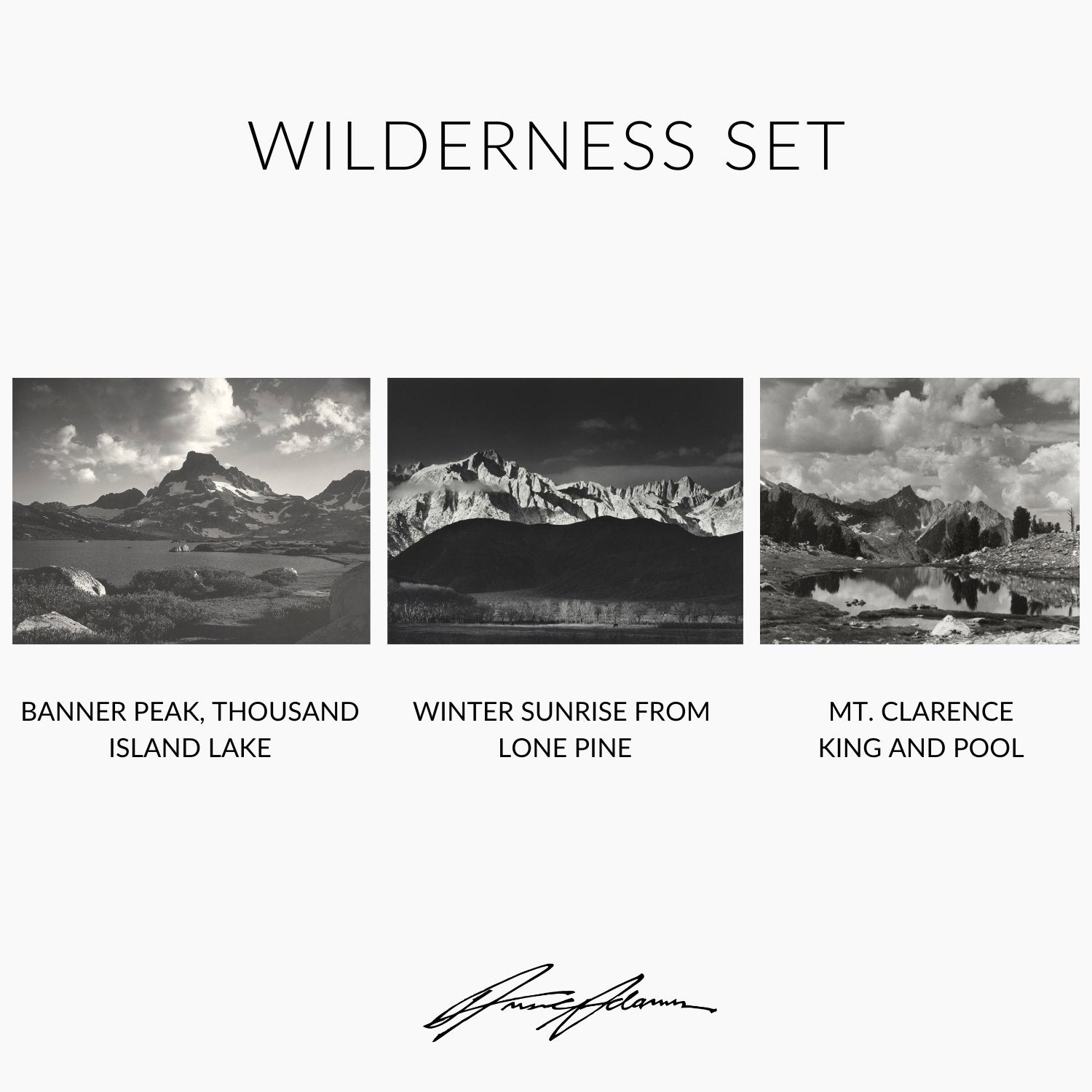 Wilderness Set Shop_Repro_MR Ansel Adams Gallery 