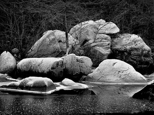 Frost covered Boulders, Yosemite National Park