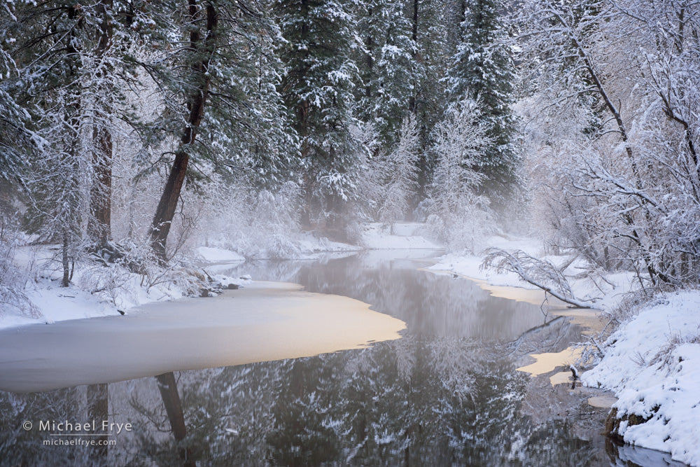 Winter Along the Merced River, Yosemite Shop Michael Frye 